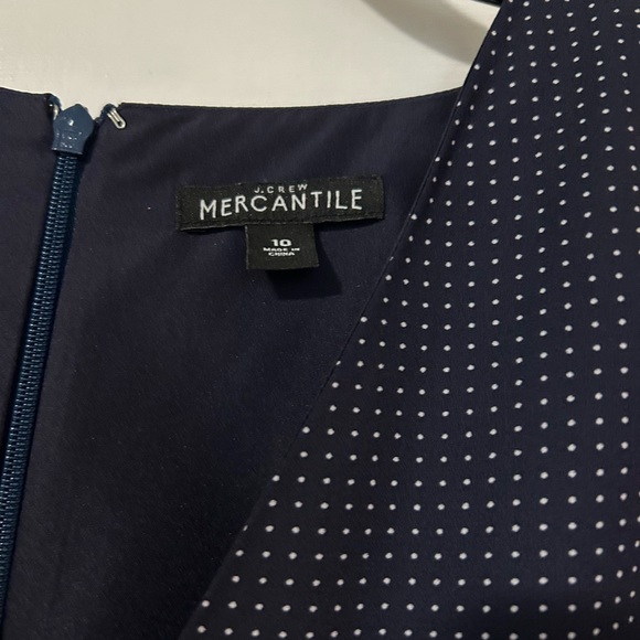 J. Crew Mercantile Polka Dot Print Tie Shoulder Dress J6352 - Picture 13 of 13